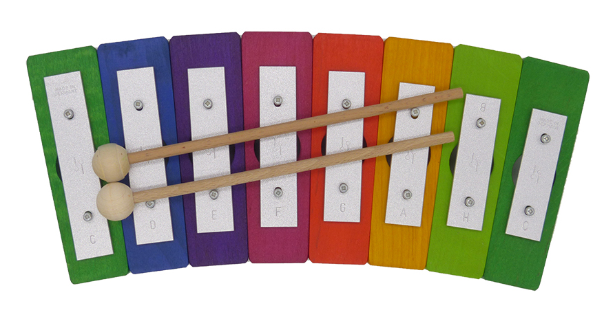 Hape E0606 Musikinstrument Glockenspiel Regenbogen Xylophon 