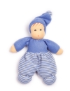 Mini Möpschen - blau gestreift - Nanchen Puppe